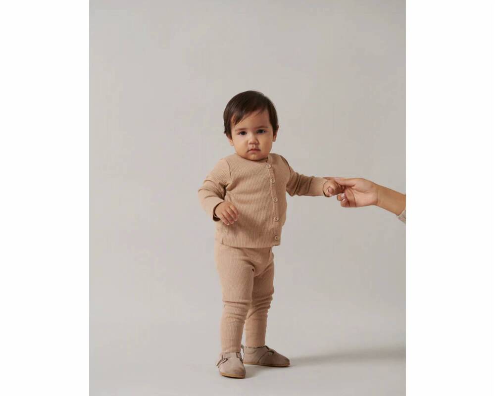 NEW MARMAR COPENHAGEN kid's long sleeve ribbed set in beige